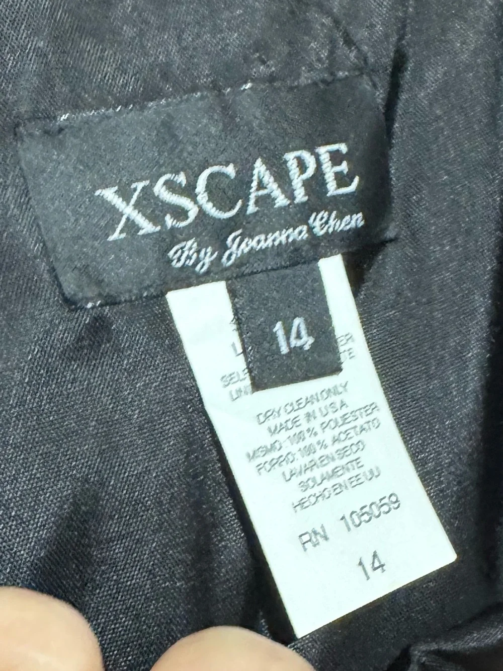 Xscape Black Satin Maci Skirt Size 14 Wedding Formal Special Occasion‎ black Tie